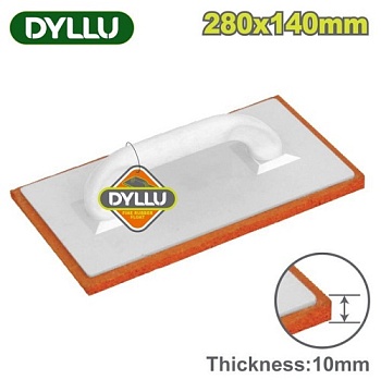 Терка с резиновым покрытием красная 280X140 мм DYLLU DTRN3328