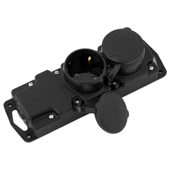 Колодка с заземлением 2 гнезда, Bylectrica Р16-415