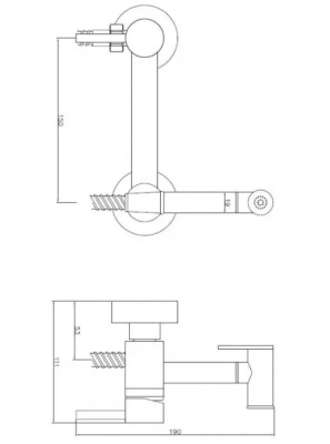 Смеситель для биде с гигиеническим душем SMH02 ESKO