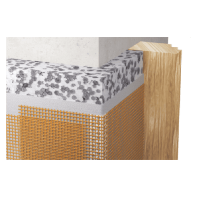 Уголок защитный ПВХ с сеткой, 2.5 м (10x23) Gewebe-Eckschutz 657/02 Lange Caparol