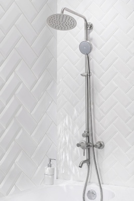 Душевая система с тропическим душем D35 SUS124-009DK-1 РМС