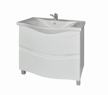 Тумба напольная Гамма Р27оФ8-У75 с умывальником Базик-7075