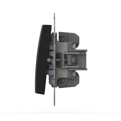 Выключатель 2-клавишный Zena-Vega 10А вантаблэк EL-BI 609-014800-211 (проходной)