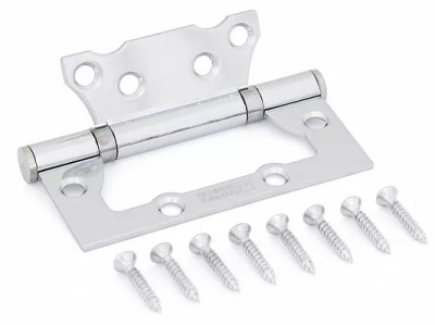 Петля 100 мм накладная хром E-2BB-100 CP Фабрика замков