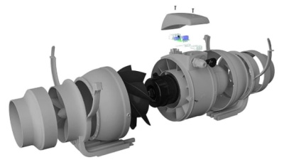 Вентилятор канальный TYPHOON d100 мм двухскоростной ERA PRO