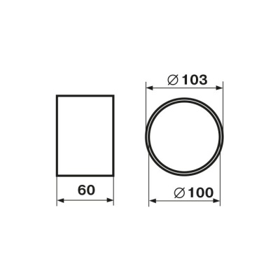 Соединитель круглых гибких воздуховодов d100 ZERNBERG 1113