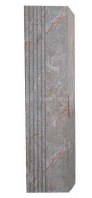 Шкаф-пенал 09.22н.400.PVC (золотой мрамор) GARDA