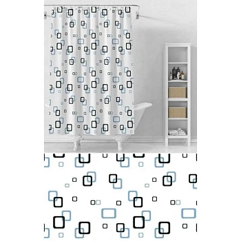 Занавеска для ванны PEVA 180х180см с кольцами Onlysun PEVA-3