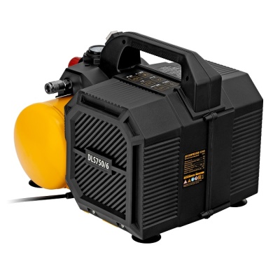 Компрессор воздушный безмасляный малошумный 6 л Denzel DLS750/6