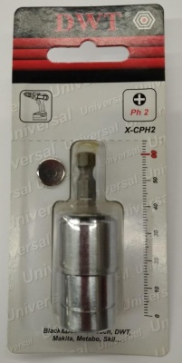 Бита с ограничителем X-CPH2-60 мм для гипсокартона DWT