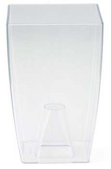 Ваза для орхидей 125x125x195 мм 2 л прозрачная Optimplast