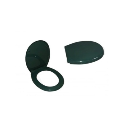 Сиденье с крышкой для унитаза темно-зеленое Уклад 80.07.80темн.зел