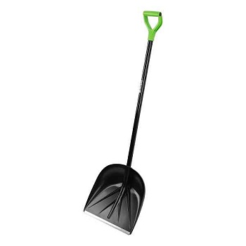 Лопата для уборки снега пластиковая, 400х417х1390 мм, алюминиевый черенок Palisad 61395