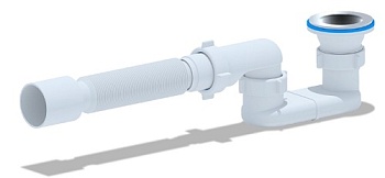 Сифон для душевого поддона плоский 1 1/2