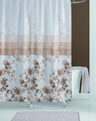 Занавеска для ванны 180х200см AUTUMN, без колец, Tropik