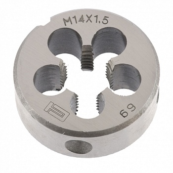 Плашка М14 х 1,5 мм, 77036, Сибртех