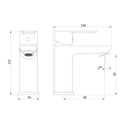 Смеситель для умывальника Origin Elegance 840210000 Damixa