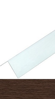 Угол арочный ПВХ 20х12мм 2,7 м каштан, IDEAL