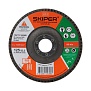 Круг лепестковый конический 125x22.2 мм А80, SKIPER GCD125-80