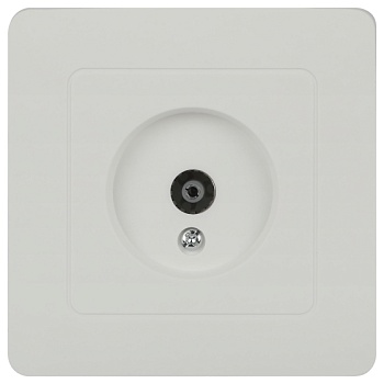 Розетка 1-ая ТВ белая, Intro Style 7-301-01