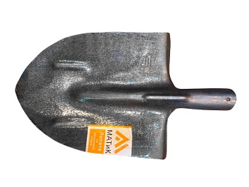 Лопата штыковая остроконечная из рельсовой стали, МАТИК М2.3