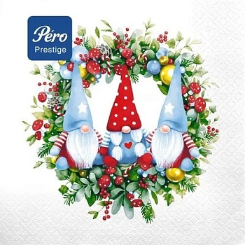 Салфетка сервировочная 33*33см 3 слоя, GrandPero Deluxe, Хранители Рождества