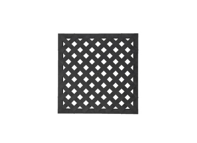 Решетка пластиковая усиленная к дождеприемнику Ecoteck (черный)