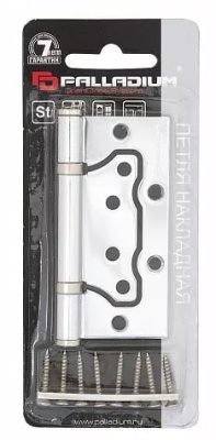 Петля 100 мм накладная хром 2BB-100 CP PALLADIUM