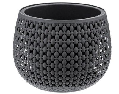 Кашпо ПИРУЛА 1.5 л графитовый (М3100) IDEA 
