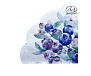 Салфетки бумажные d 32см "Черника" Art Bouquet 12 листов