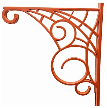 Кронштейн для кашпо L=220мм, Н=250мм, терракот 00259