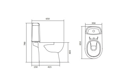 Унитаз-компакт Остин напольный 1WH302419 Santek