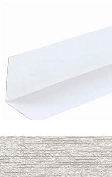 Угол ПВХ 15х15мм 2,7 м Ясень серый, IDEAL