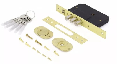 Замок врезной 0189-3MF латунь PALLADIUM