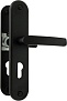 Ручка дверная на планке 72 мм черная  LOCKit A2526S078