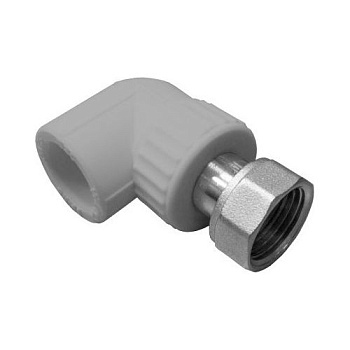 Колено ПП с накидной гайкой, 20x1/2