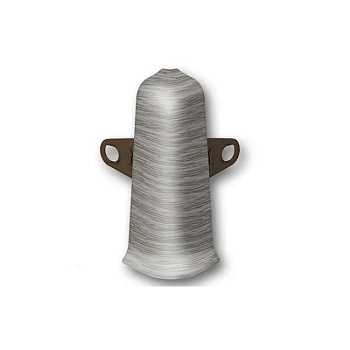 Угол наружный для плинтуса 70 мм 210 Дуб Пепельный Деконика