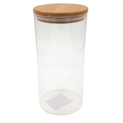 Банка для сыпучих продуктов стеклянная 10х21 см, DomiNado HJ0079 Банка для сыпучих продуктов стеклянная 10х21 см, DomiNado HJ0079