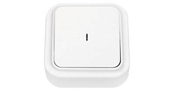 ВЫКЛЮЧАТЕЛЬ 1-клавишный с подсветкой А1 10-214, Пралеска, Bylectrica