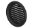 Решетка вентиляционная круглая МВ 80 бВс чёрная VENTS