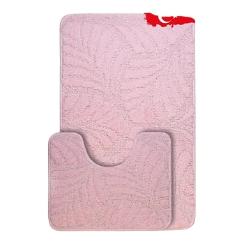 Комплект ковриков для ванной One Color 60х100см, 60х50см светло-розовый Bombini C.PINK CLT202022
