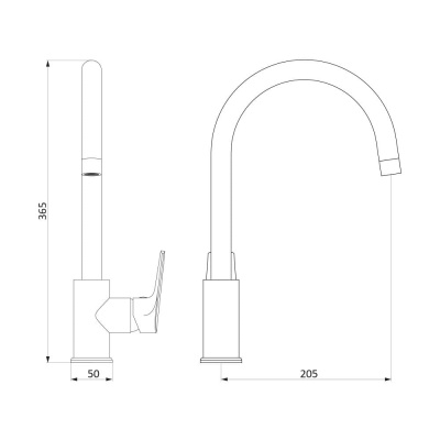 Смеситель для кухни Origin Balance 790720000 RedBlu by Damixa