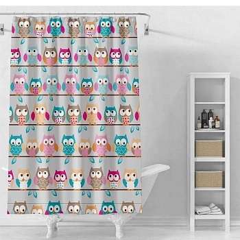 Занавеска для ванны Simply 180х180см с кольцами DM-10108