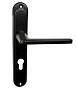 Ручка дверная на планке (черная) 72мм LOCKit T2024S001-72Y