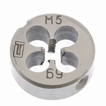 Плашка М5 х 0,5 мм, 77010, Сибртех