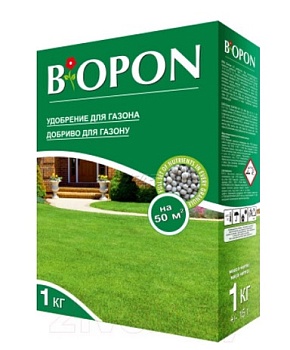 Удобрение БИОПОН для газона 1кг BROS