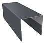 Планка П-образная ПЭ-01-7024-0.45 20x20x2000 RAL7024 (графитовый серый)