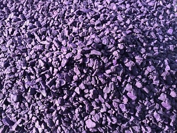 Щебень фиолетовый декоративный (гранитный), 20кг фракция 5-10мм