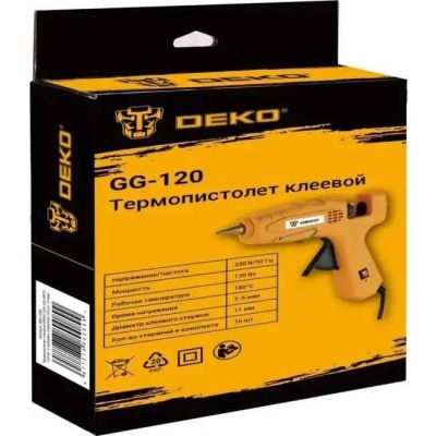 Пистолет клеевой 120Вт DEKO GG-120 SET2