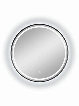 Зеркало Tior Black Led 60х60 см Континент с бесконтактным сенсором